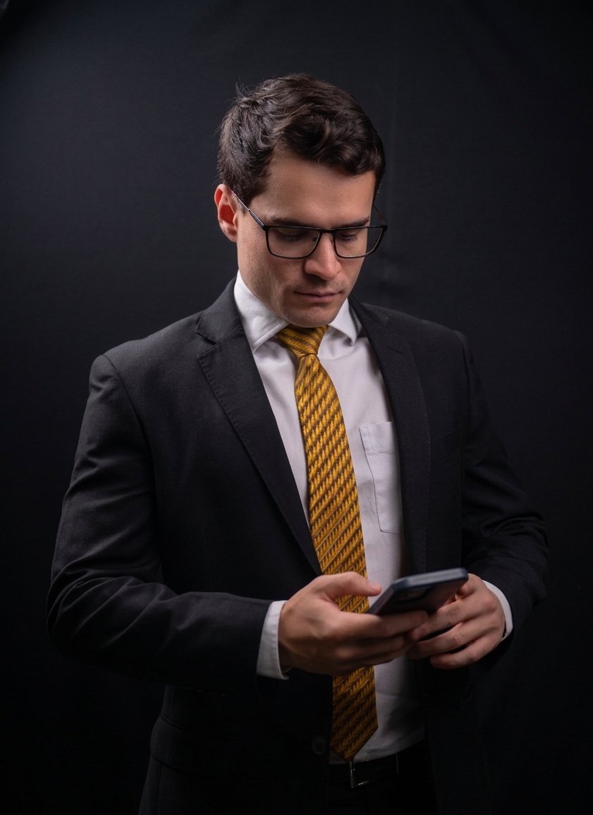 Arthur Vasconcelos Fernandes atendendo clientes online